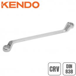 KENDO-15815-ประแจแหวนคอสูง-ชุบโครเมียม-16x17mm